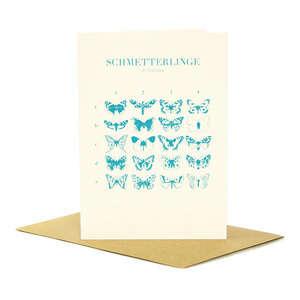 Grußkarte Schmetterlinge in Europa - Bow & Hummingbird