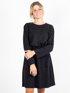 Damen Kleid aus Modal "Alice" schwarz mit langen Ärmeln - CORA happywear