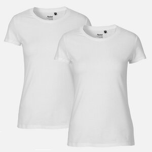 NEUTRAL® Doppelpack Damen Bio T-Shirt  - Bio Baumwolle - Neutral