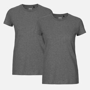 NEUTRAL® Doppelpack Damen Bio T-Shirt  - Bio Baumwolle - Neutral