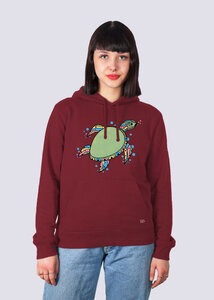 Damen Hoodie Schildkröte aus Bio-Baumwolle - vis wear