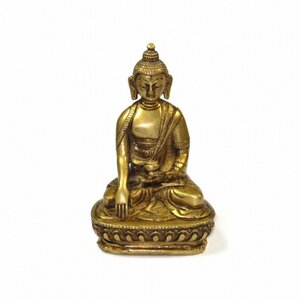 Messing Buddha Figur mit Mudra - Just Be