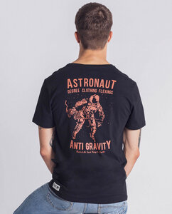 Herren T-Shirt Astronaut Fitness Anti Gravity schwarz - Degree Clothing