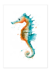 Poster Animal Seahorse matt - GREENBOMB