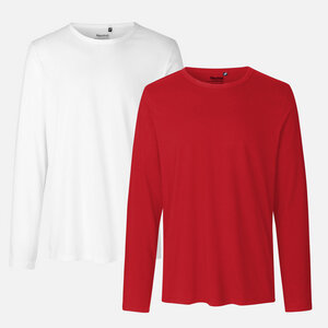 Neutral Doppelpack Long Sleeve Shirt Herren - Bio-Baumwolle - Neutral