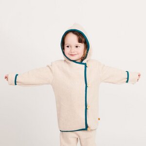 Fleecejäckchen aus Bio-Baumwolle "Fleece Nude Meliert" - Cheeky Apple