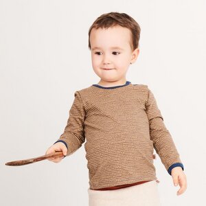 Langarm Baby-Shirt aus Bio-Baumwolle "Dotted Lines" - Cheeky Apple