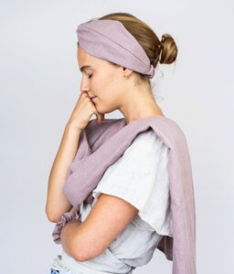 Leinen Decken Schal in vielen natürlichen Farben - obumi