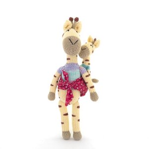 Giraffe Kuscheltier - Shamwari Mama & Baby - Handgestrickte Stofftiere by Gogo Olive - Gogo Olive