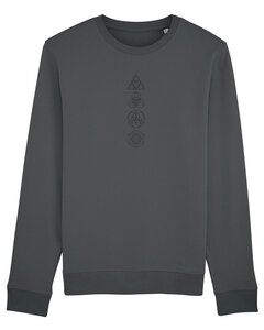 Bio Unisex Rundhals-Sweatshirt - "Araise - Geometric Line"  - Human Family
