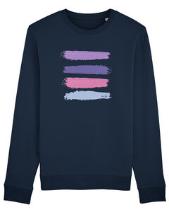 Bio Unisex Rundhals-Sweatshirt - "Araise - Acryl Stripes"  - Human Family