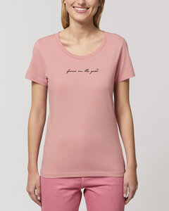 Bio Damen Rundhals-T-Shirt "Focus on the good" aus Bio-Baumwolle - Human Family