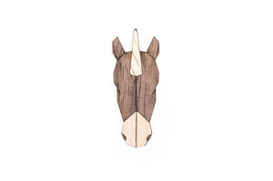Brosche aus Holz "Unicorn Brooch" - BeWooden