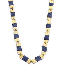 Halskette Kaia, rechteckig blau - Frida Feeling