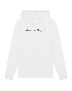 Bio Unisex Langarmshirt mit Kapuze "Get - focused"  - Human Family