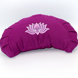 Meditationskissen Halbmond mit Lotus Bestickung im Farbverlauf - BAGHI