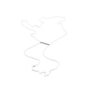 Kette BELONG, Silber 925, Sterlingsilber, Länge 80 cm oder 100 cm, verstellbar ohne Verschluss, Handmade in Germany - Jonathan Radetz Jewellery