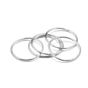 Ring WIRE, Set aus 3 Ringen, Silber 925, Sterlingsilber, Ringgröße 50 - 58, Handmade in Germany - Jonathan Radetz Jewellery