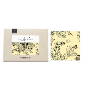 Bio-Bienenwachstuch "Klein" - 15x15 cm - little bee fresh