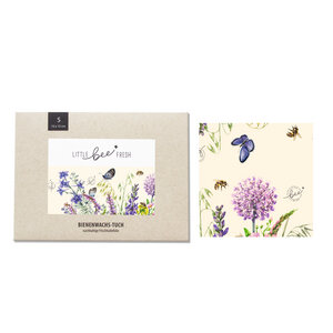 Bio-Bienenwachstuch "Klein" - 15x15 cm - little bee fresh