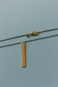 Kette "MARY" aus Messing in Gold - ALMA -Faire Streetwear & Schmuck-