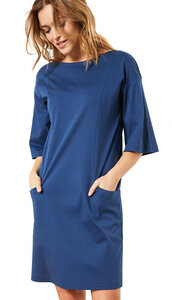Blaues Kleid im Kimono Stil - LANIUS