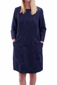 Tanja Shift Dress Navy - People Tree