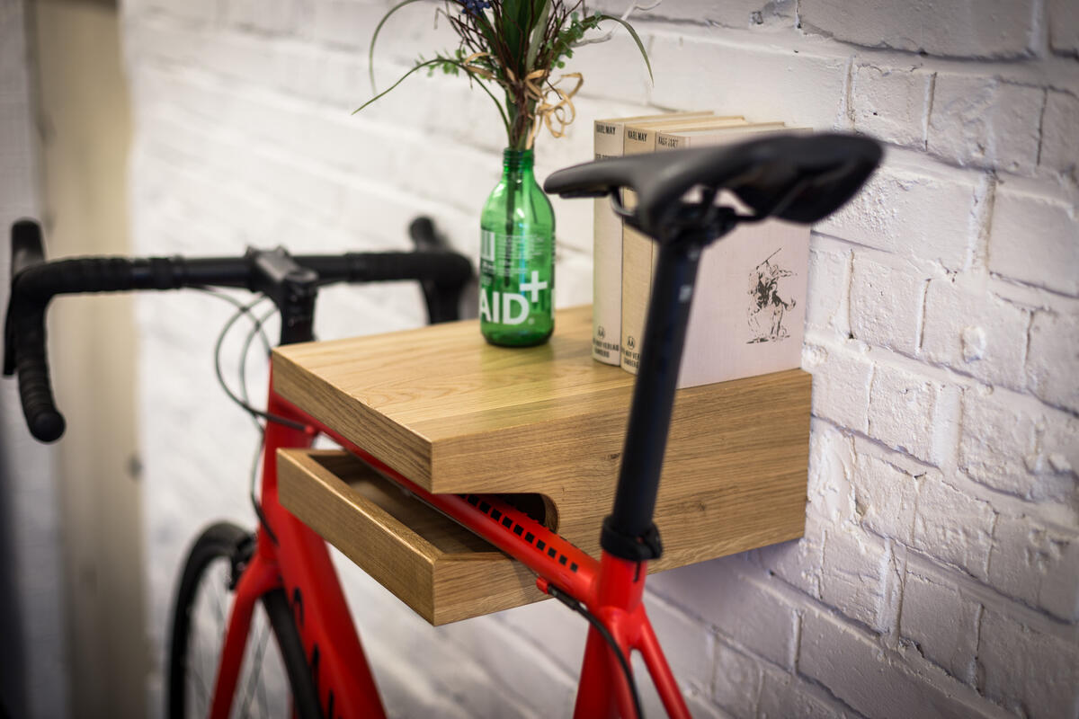 Fahrrad Wandhalterung aus Holz für Rennrad oder Mountainbike - Fahrrad –  Dekorie GmbH