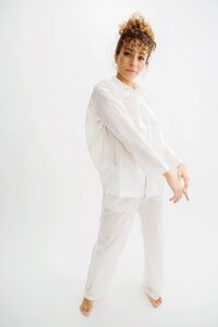 Oversized Bluse, edles Schlafanzug-Oberteil Cotton Breeze - Antichi