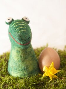  Drache als Filz Eierwärmer  - short'n'pietz