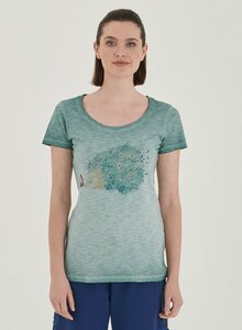Garment Dyed T-Shirt aus Bio-Baumwolle mit Igel-Print - ORGANICATION