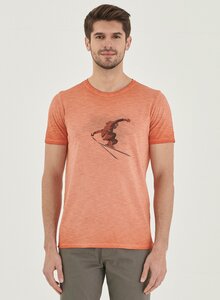 Garment Dyed T-Shirt aus Bio-Baumwolle mit Print - ORGANICATION
