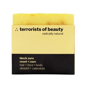 Seife block zero ∴ reset + cure, hair + body + face - terrorists of beauty