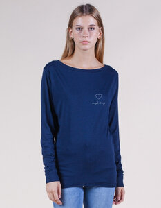 Kimber Langarmshirt, Blau, Bambus & Bio-Baumwolle, Sthings - Re-Bello