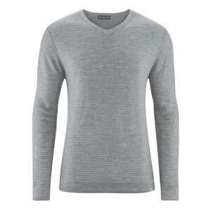 HempAge Herren Strick Pullover V-Kragen Hanf/Wolle/Bio-Baumwolle - HempAge