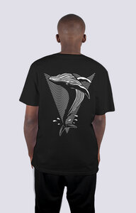 Whale, Männer Premium T-Shirt aus Bio Baumwolle, Wal Back Print - vis wear