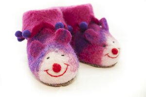 Filz Mäuse Hausschuhe für Kinder - short'n'pietz