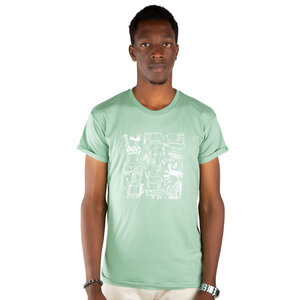 Herren Print T-Shirt aus Bio-Baumwolle „Serengeti“ - Kipepeo-Clothing