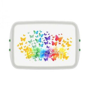Lunchbox mit Druck Butterfly 12x18x5cm - Biodora