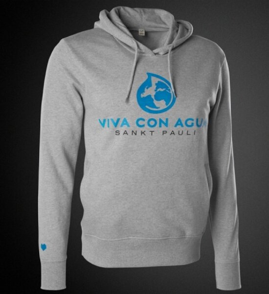 Viva Con Agua Viva Con Agua Hoody Logo Herren Grau Avocadostore