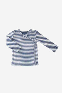 Bio Baby Wickelshirt geringelt in verschiedenen Farben - Finn - Lana natural wear