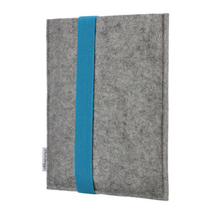 e-Book Reader Hülle LAGOA für Tolino - 100 % Wollfilz - grau - flat design by Mareike Kriesten
