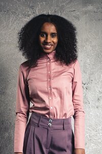 Damen Hemdbluse ERTHEA aus Bio-Baumwolle - VRETENA