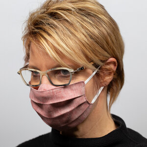 Mund-Nasen-Maske für Brillenträger aus Bioleinen - nahtur-design