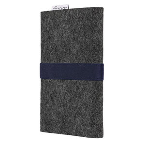 Handyhülle AVEIRO für Samsung Galaxy Note - 100% Wollfilz - dunkelgrau - flat design by Mareike Kriesten
