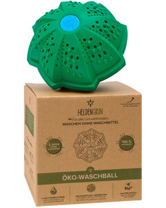 Öko-Waschball [4-FACH FORMEL] - Waschen ohne Waschmittel - Waschkugel - Heldengrün