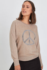 Reine Bio-Baumwolle & Upcycling - Sweater/ Peace - Kultgut
