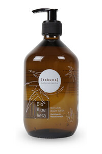 Body Wash | Bio-Aloe Vera 500ml in Glas-Mehrwegflasche - Takuna Naturkosmetik