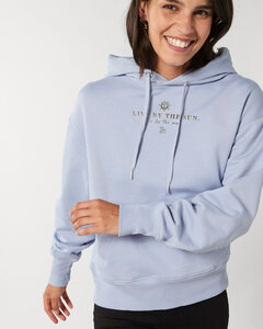 Kuscheliger Hoodie innen flauschig - Live with the sun. Love with the moon. - Kultgut