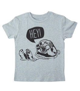 Hey! Oskar Otter - Fair Wear Bio Kinder T-Shirt - Heather Ice Blue - päfjes